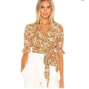 Faithfull The Brand Mali Wrap Top size small